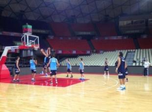 Argentina tuvo su primer entrenamiento en Caracas