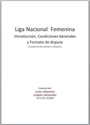 Aqu les traigo mi proyecto de Liga Nacional Femenina