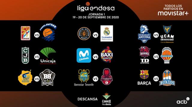 La Liga Endesa con calendario completo