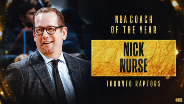 Nick Nurse, entrenador del ao