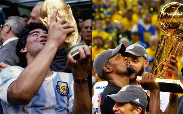 Diego Maradona: "Me conmovi por lo que sufri Kevin Durant"