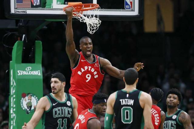 Toronto Raptors le puso un freno a Boston Celtics