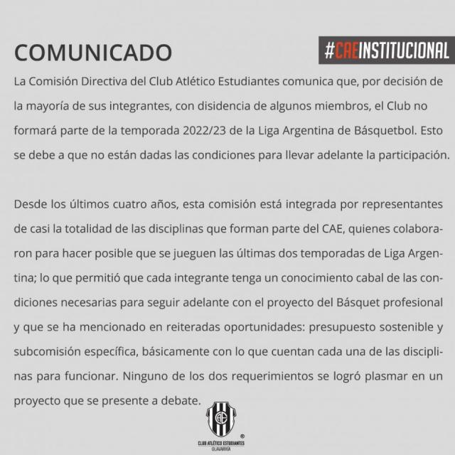 Olavarría se baja ¿Sube Catamarca?