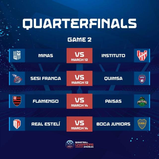 Bcl Américas: Cronograma para los cuartos de final